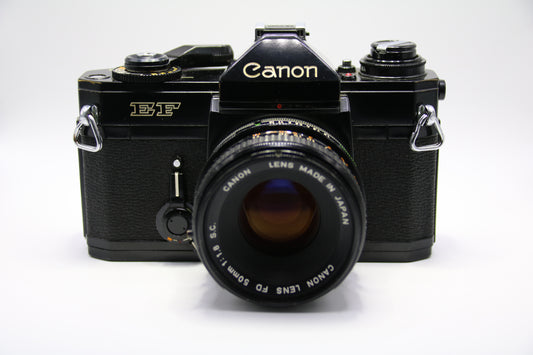 Canon EF + 50mm FD 1.8