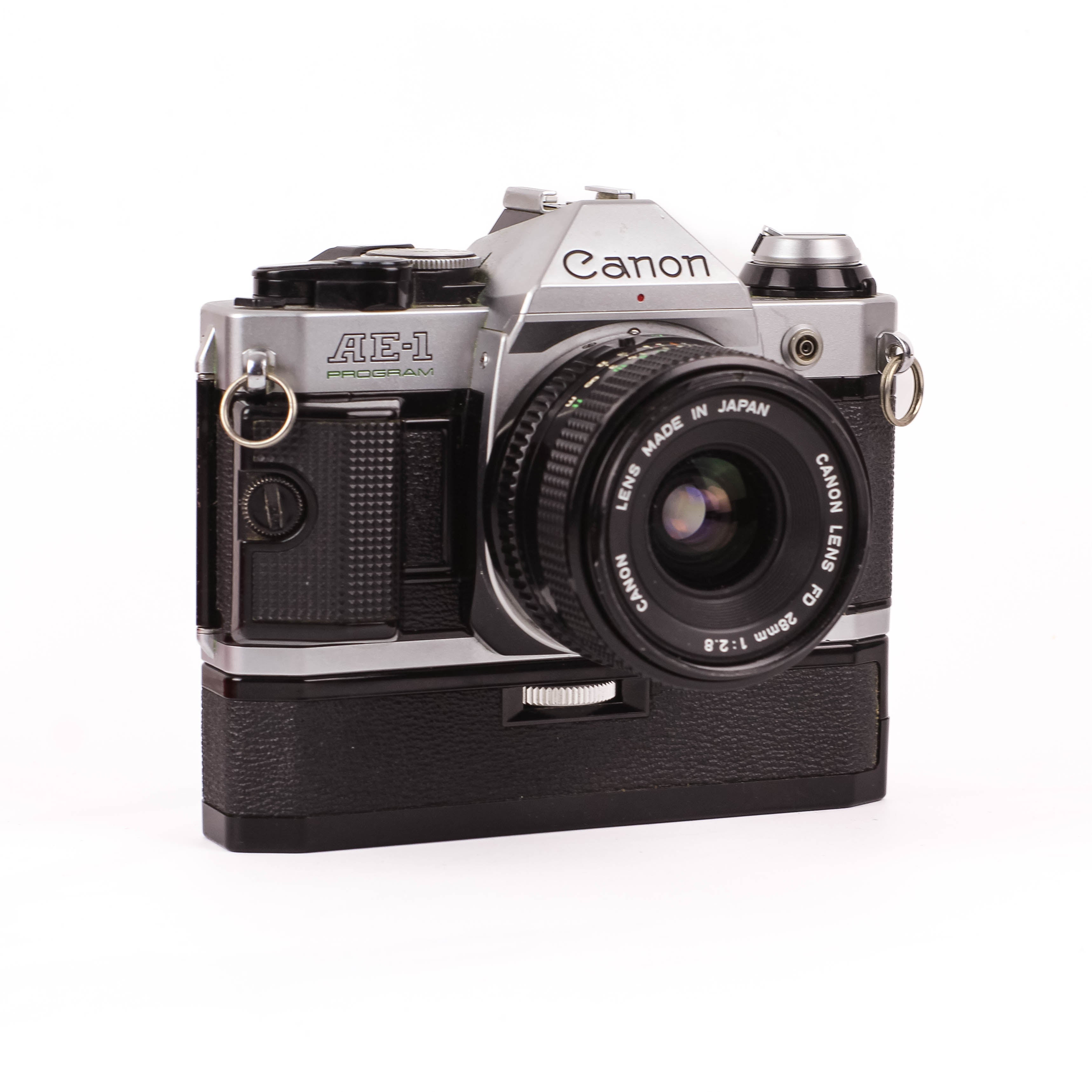 キヤノン / Canon AE-1 2台 AE-1 PROGRAM 1台 Canon AE-1 Program + 28mm 2.8 + motor drive – RWINDER