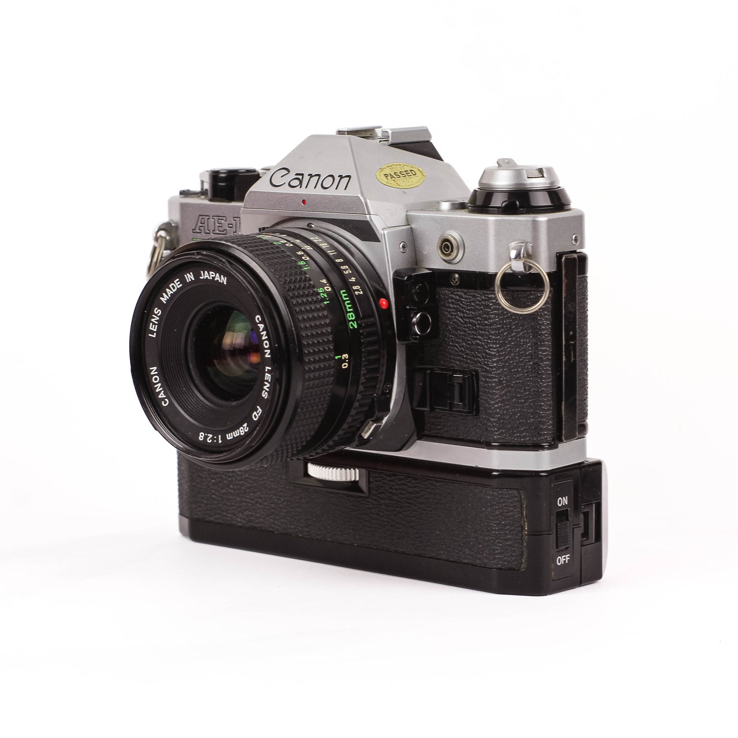Canon AE-1 Program + 28mm 2.8 + motor drive