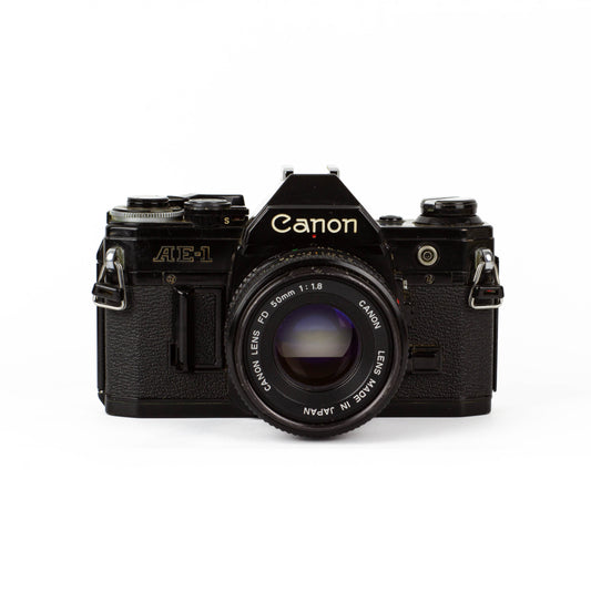 Canon AE-1  Black + 50mm 1.8